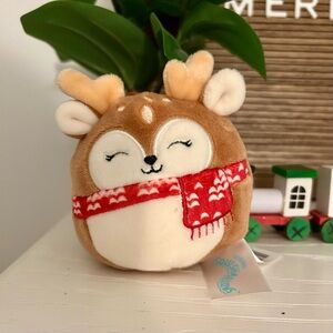 Squishmallows Brown and Cream Reindeer Plush
